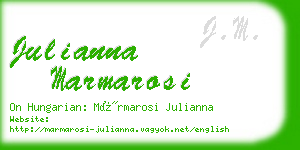 julianna marmarosi business card